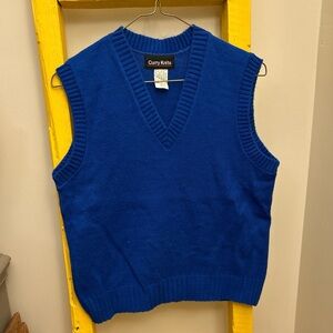 Cobalt Blue V-Neck Sweater Vest
